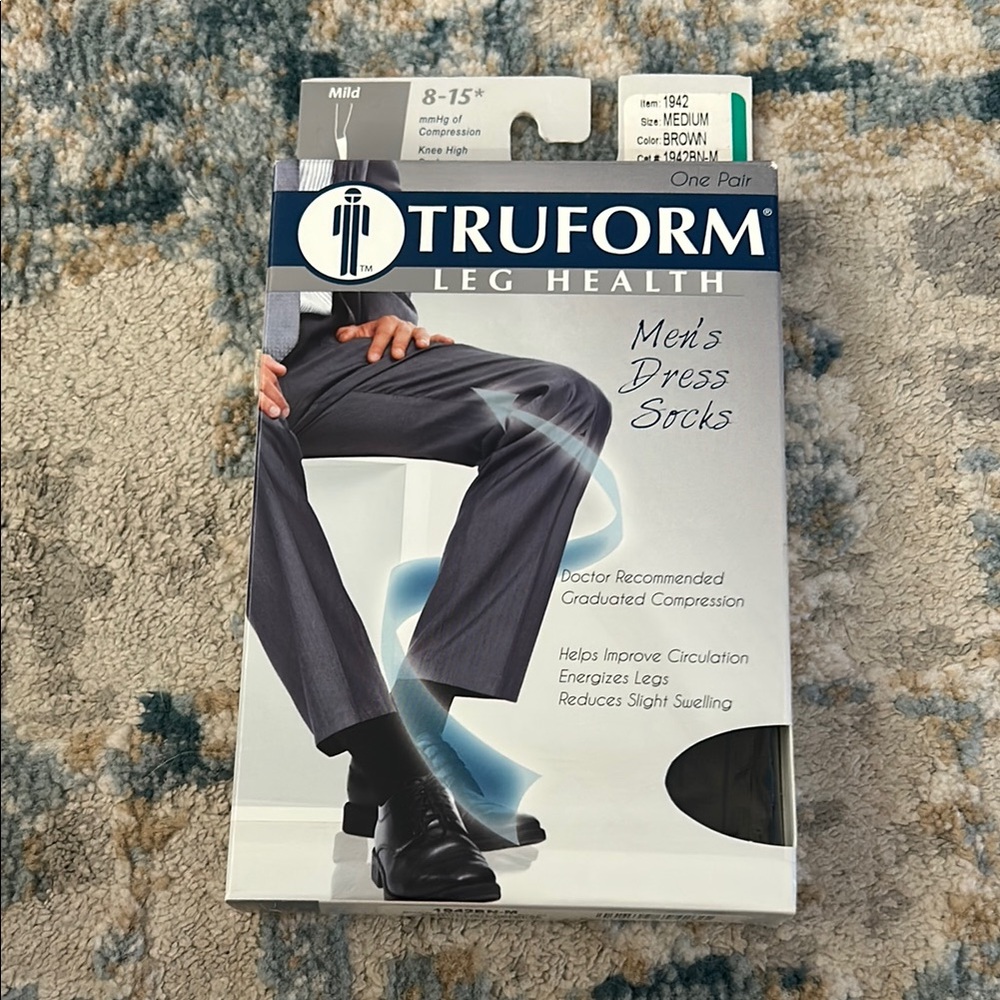 Truform Men's Dress Socks - Brown